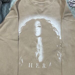 H.E.R. Graphic Tan Sweatshirt